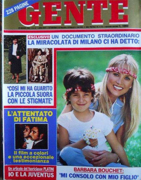 Barbara Bouchet - Gente Magazine Cover [Italy] (28 May 1982)