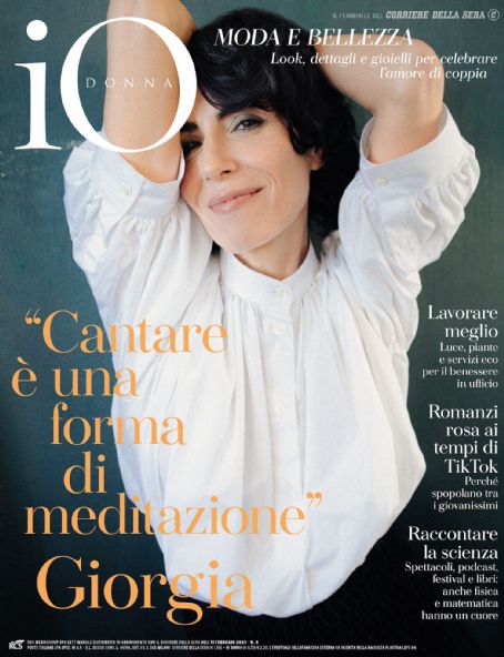 Giorgia, Io Donna Magazine 11 February 2023 Cover Photo - Italy