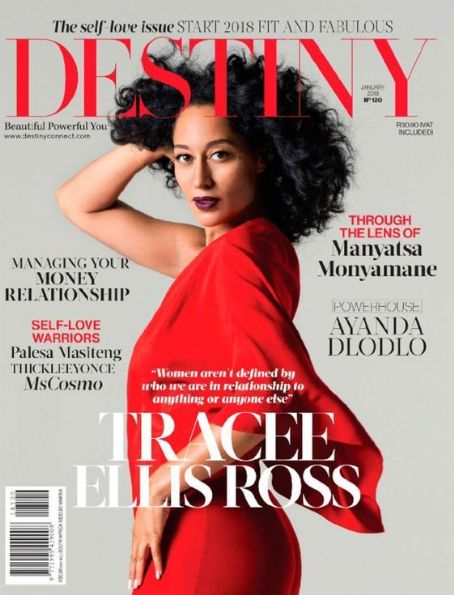 Tracee Ellis Ross, Destiny magazine Magazine January 2018 Cover Photo ...