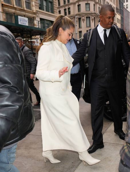 Selena Gomez – In all white stepping out in New York