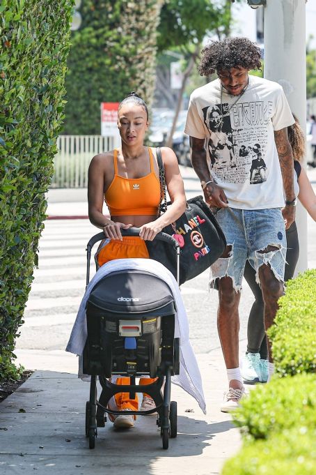 Draya Michele – With Jalen Green Seen With Their Newborn Baby At ...