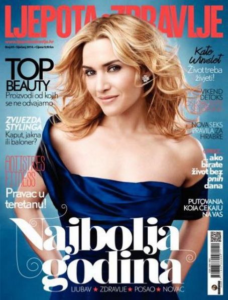 Kate Winslet, Ljepota I Zdravlje Magazine January 2014 Cover Photo