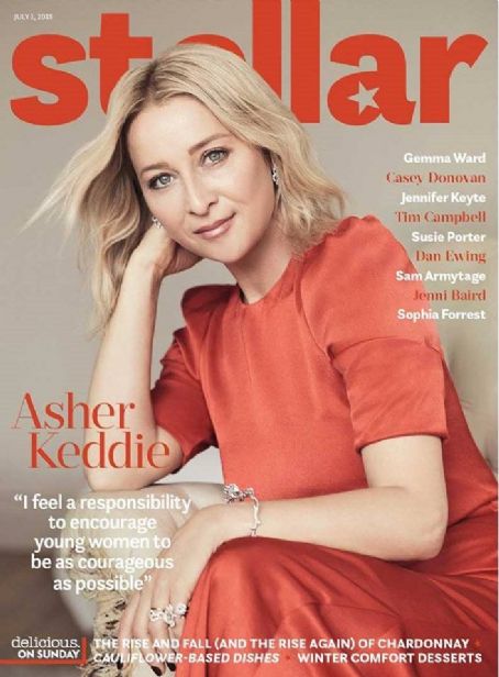 Asher Keddie, Stellar Magazine 01 July 2018 Cover Photo - Australia