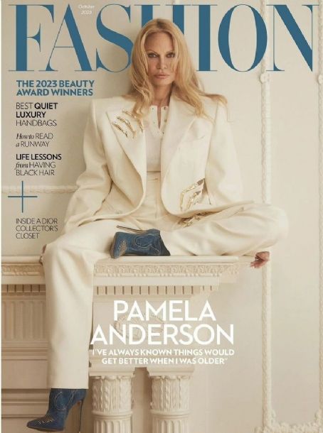 Pamela Anderson, Fashion Magazine October 2023 Cover Photo - Canada
