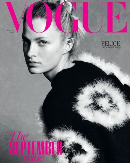 Felice Noordhoff, Vogue Magazine September 2023 Cover Photo - Netherlands