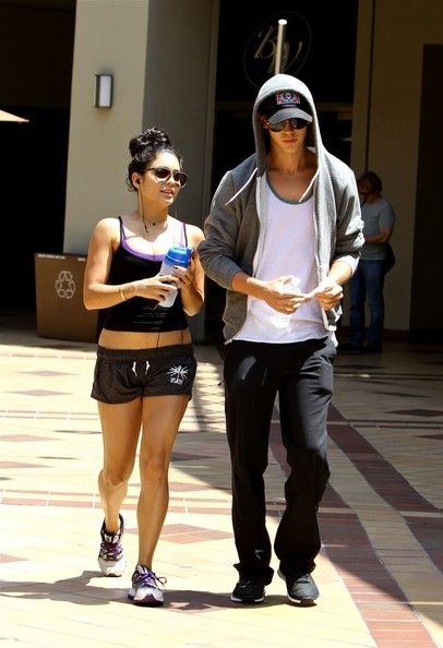 Vanessa Hudgens and Austin Butler hits the Crunch gym in Hollywood