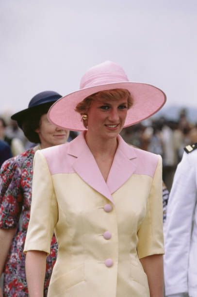 Princess Diana on a visit to the Yaounde Deaf and Dumb School during ...