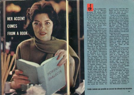 Linda Lawson - TV Guide Magazine Pictorial United States (20 February 1960)...