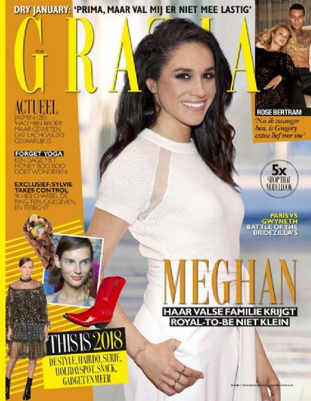 Meghan Markle, Grazia Magazine 17 January 2018 Cover Photo - Netherlands
