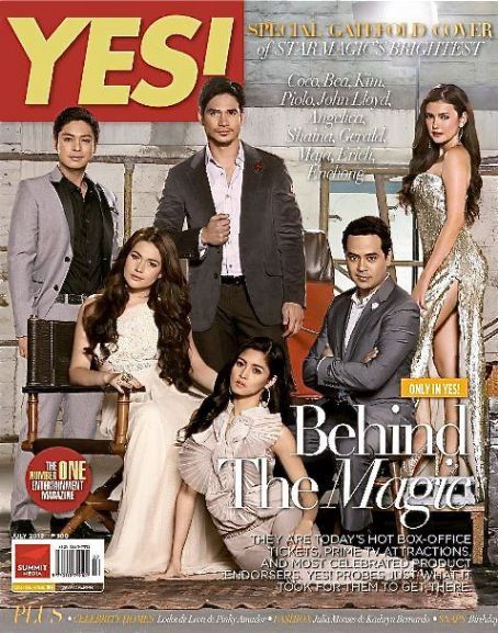 Coco Martin, Piolo Pascual, Angelica Panganiban, John Lloyd Cruz, Kim Chiu, Bea Alonzo - Yes! Magazine Cover [Philippines] (July 2012)