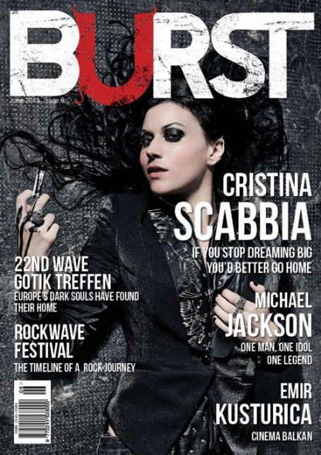 Cristina Scabbia - Burst Magazine Cover [Greece] (June 2013)