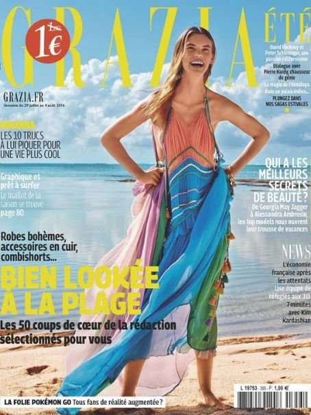 Victoria Tuaz, Grazia Magazine 29 July 2016 Cover Photo - France