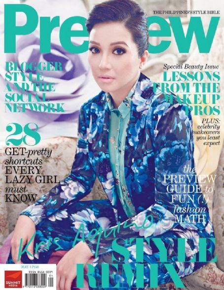 Kris Aquino, Preview Magazine May 2012 Cover Photo - Philippines