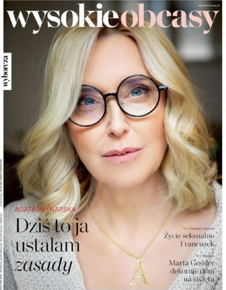 Agata Mlynarska, Wysokie Obcasy Magazine 11 December 2021 Cover Photo ...