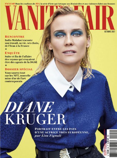 Diane Kruger, Vanity Fair Magazine October 2021 Cover Photo - France