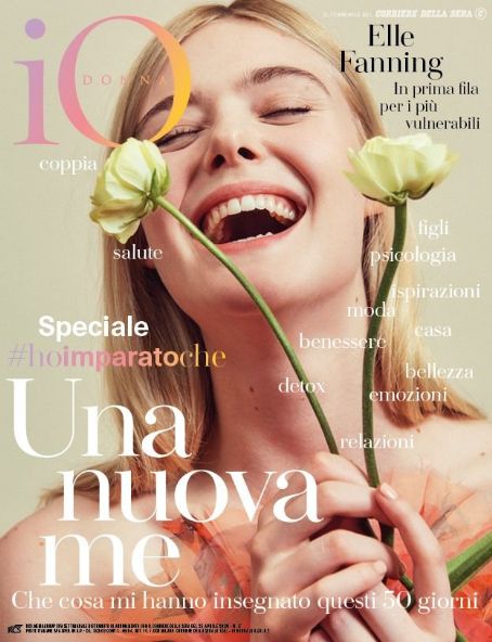 Elle Fanning, Io Donna Magazine 25 April 2020 Cover Photo - Italy