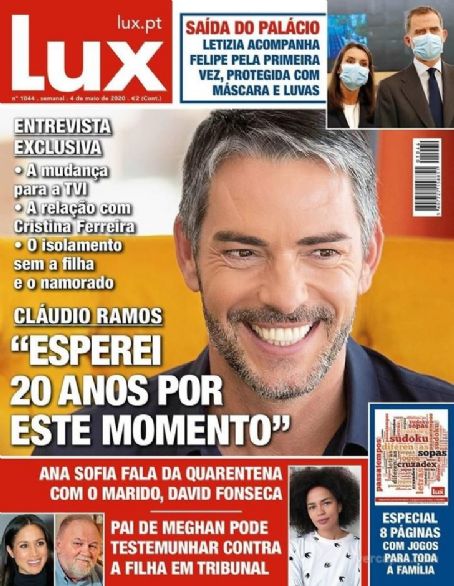 Claudio Ramos Lux Magazine 04 May Cover Photo Portugal