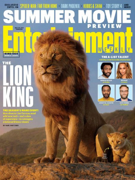 Seth Rogen, Beyoncé, Donald Glover - Entertainment Weekly Magazine Cover [United States] (3 May 2019)