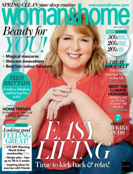 Fern Britton, Woman & Home Magazine May 2022 Cover Photo - United Kingdom