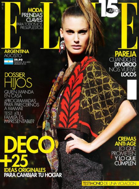 Caroline Francischini, Elle Magazine August 2009 Cover Photo - Argentina