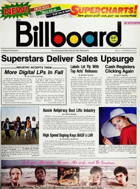 Led Zeppelin, Billboard Magazine September 1999 Cover Photo - United States