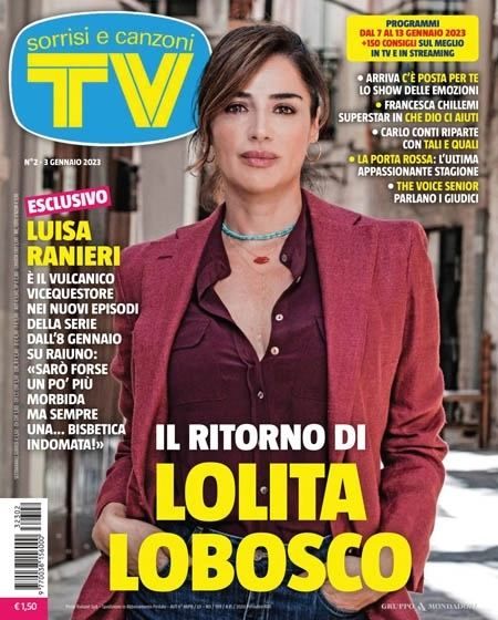 Luisa Ranieri, TV Sorrisi E Canzoni Magazine 03 January 2023 Cover ...