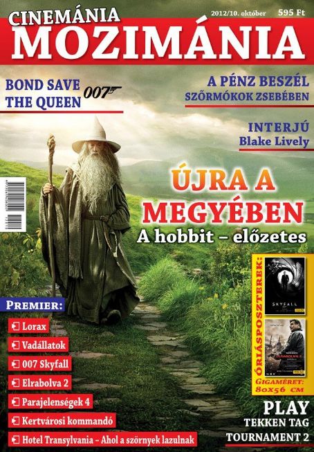 Ian McKellen - Mozimania Magazine Cover [Hungary] (October 2012)