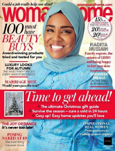 Nadiya Hussain, Woman & Home Magazine November 2023 Cover Photo ...