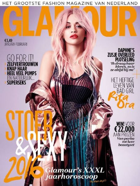 Rita Ora, Glamour Magazine January 2016 Cover Photo - Netherlands