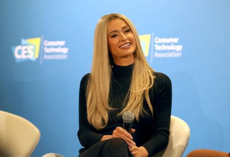 Paris Hilton at Marketing Your Brand Panel Discussion at CES 2023 in Las Vegas