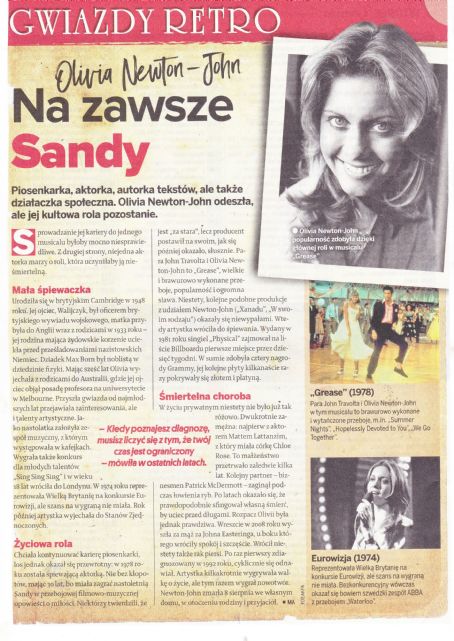 Olivia Newton-John - Kropka Tv Magazine Pictorial [Poland] (2 September 2022)