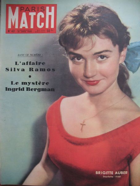 Jeanne Moreau, Brigitte Auber, Paris Match Magazine 14 January 1950 ...