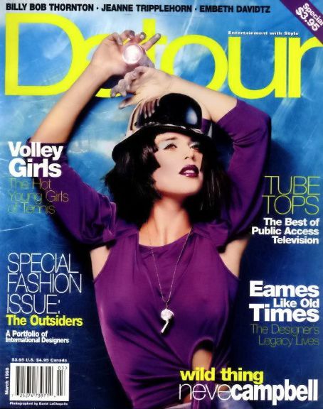 Neve Campbell, Detour Magazine March 1998 Cover Photo - United States