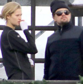 Leonardo DiCaprio and Toni Garnn vacationing at Cap Horn in Courchevel, France (February 18)