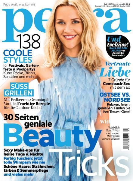 Reese Witherspoon, Petra Magazine July 2017 Cover Photo - Germany
