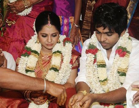G.V. Prakash and Saindhavi