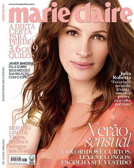 Julia Roberts, Marie Claire Magazine October 2010 Cover Photo - Brazil