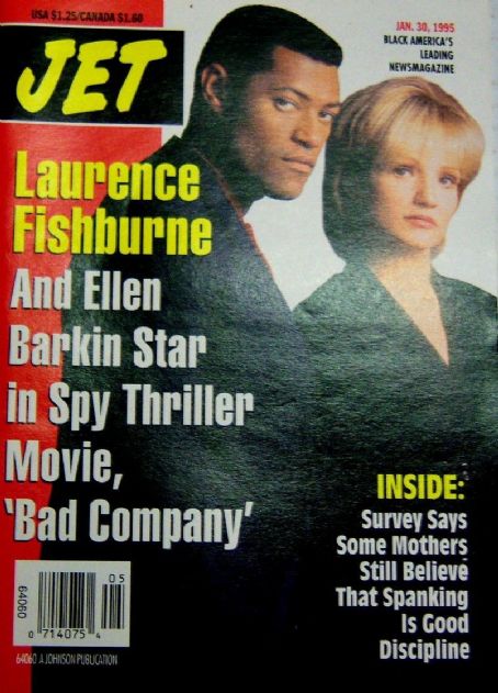 Ellen Barkin, Laurence Fishburne - Jet Magazine Cover [United States] (January 1995)