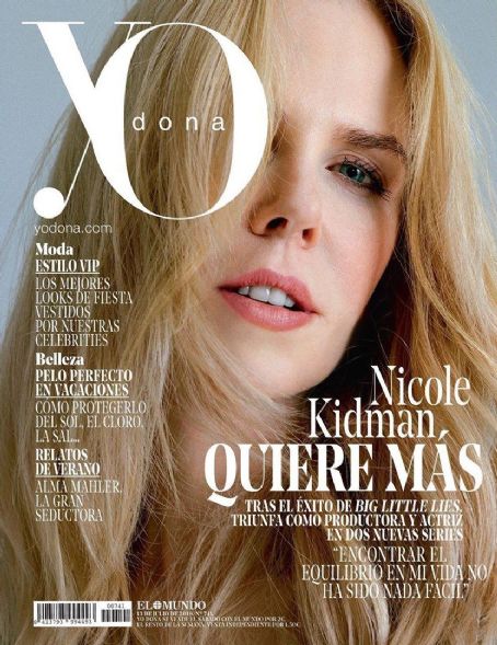 Nicole Kidman, YO DONA Magazine 13 July 2019 Cover Photo - Spain