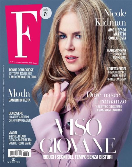 Nicole Kidman, F Magazine Magazine 05 December 2018 Cover Photo - Italy