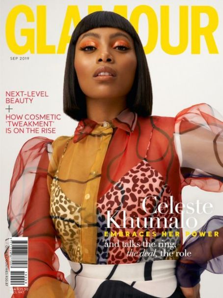 Celeste Khumalo, Glamour Magazine September 2019 Cover Photo - South Africa