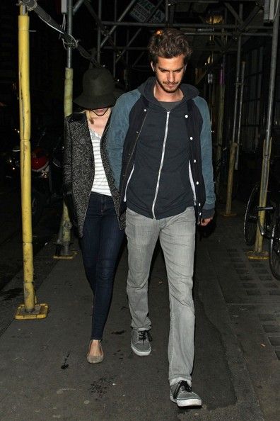 Andrew Garfield and Emma Stone: out in London