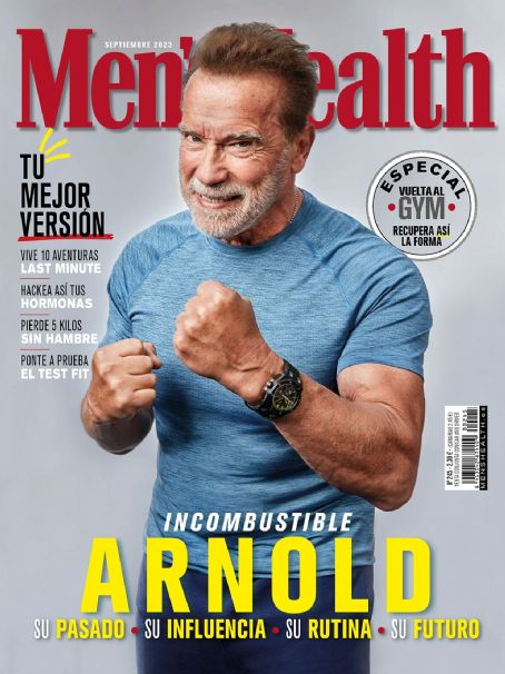 Arnold Schwarzenegger, Men's Health Magazine September 2023 Cover Photo ...