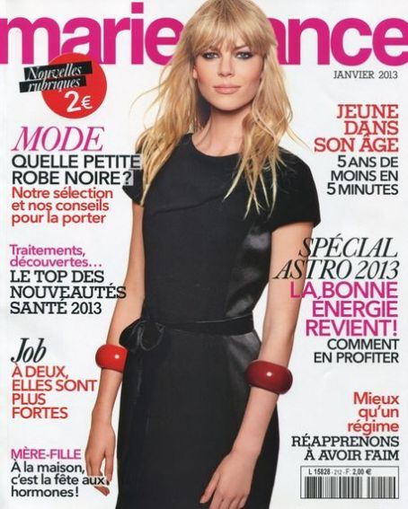 Linda Rosenberg, MARIE FRANCE Magazine January 2013 Cover Photo - France