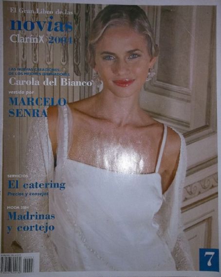 Bourgeon Stevenson specielt Carola del Bianco, Novias Magazine July 2004 Cover Photo - Argentina