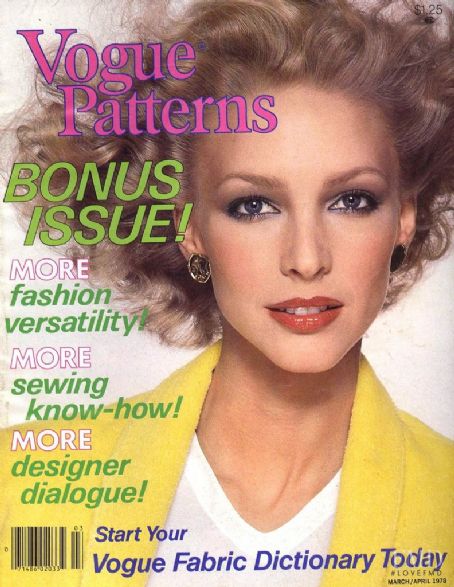 Karen Bjornson, Vogue Patterns Magazine March 1978 Cover Photo - United ...