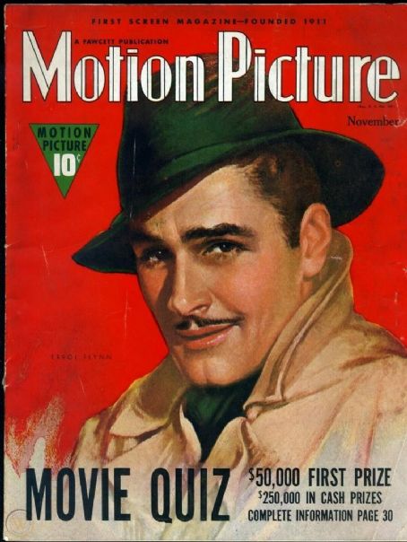 Errol Flynn Magazine Cover Photos - List of magazine covers featuring ...