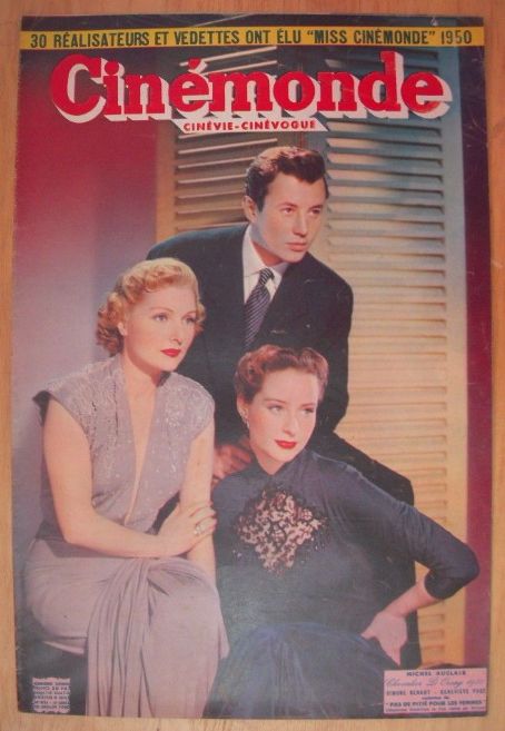 Michel Auclair, Simone Renant - Cinemonde Magazine Cover [France] (10 July 1950)