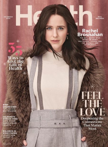 Rachel Brosnahan, Health Magazine December 2021 Cover Photo - United States