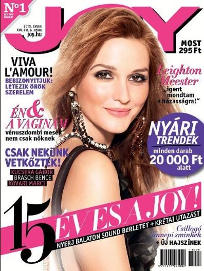 Leighton Meester, Joy Magazine June 2013 Cover Photo - Hungary